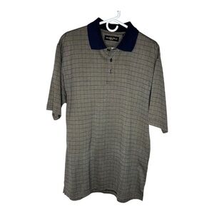 Golden Bear Golf Polo Men’s Gray and Blue Cotton Shirt